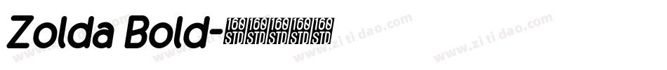 Zolda Bold字体转换